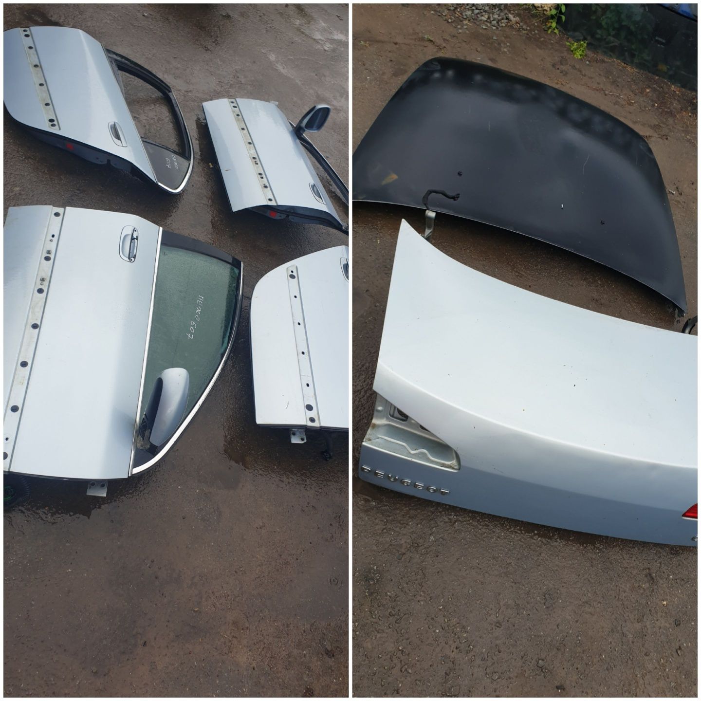 Капот і  зп Peugeot 607