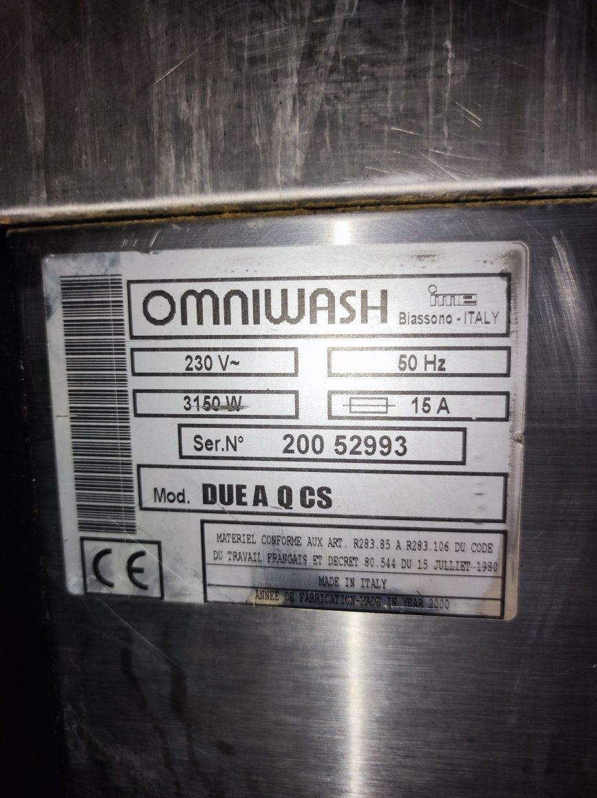 Omniwash – zmywarka wyparzarka gastronomiczna