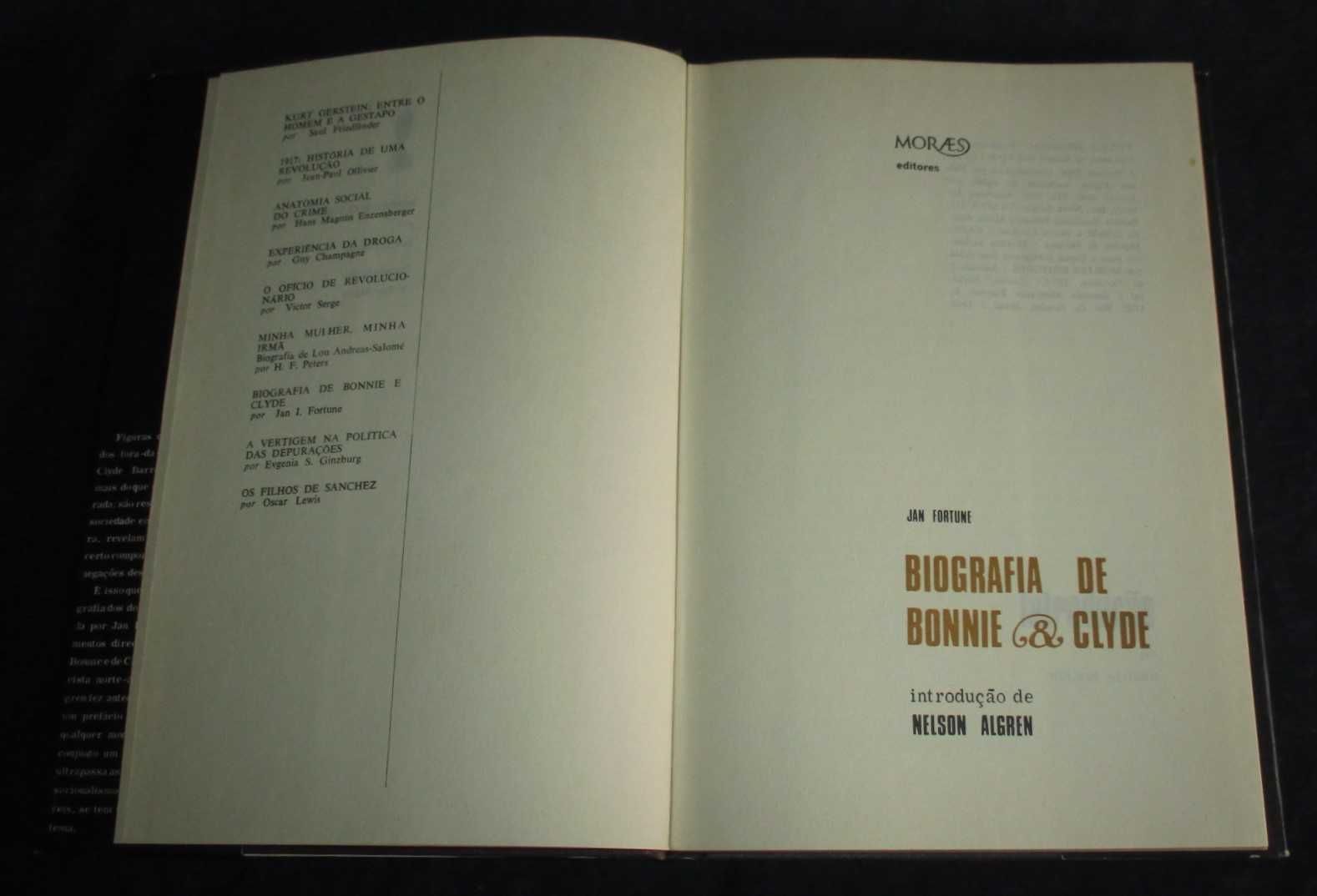 Livro Biografia de Bonnie & Clyde Jan Fortune