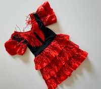 Sukienka hiszpanka strój bal karnawałowy 1 -2 lata