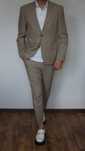 Garnitur Next Rozmiar 40(S) Kolor Bezowy/Cappuccino Skinny fit