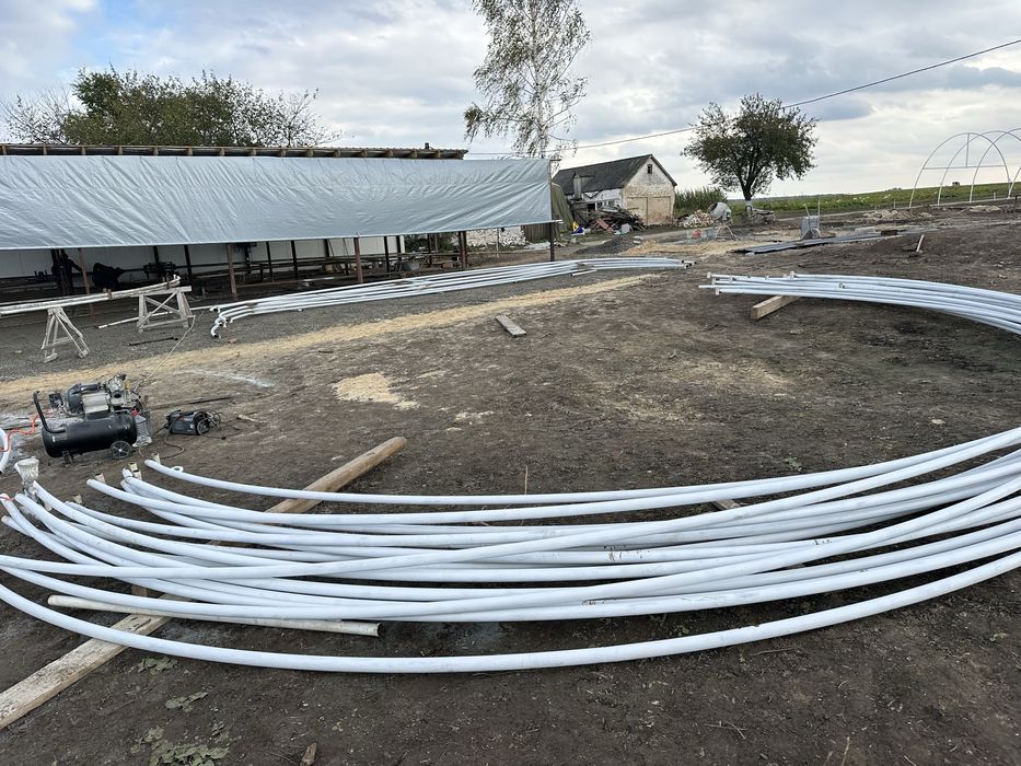 Безкаркасні та каркасні Ангари ,Теплиці промислові ,Плівка