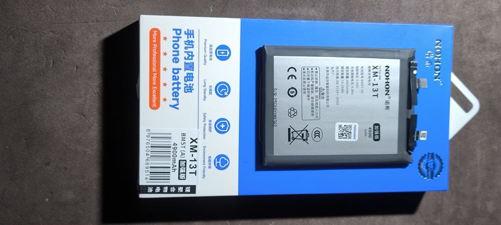 Bateria Nohon BM5T + Capa de lente Leica Xiaomi