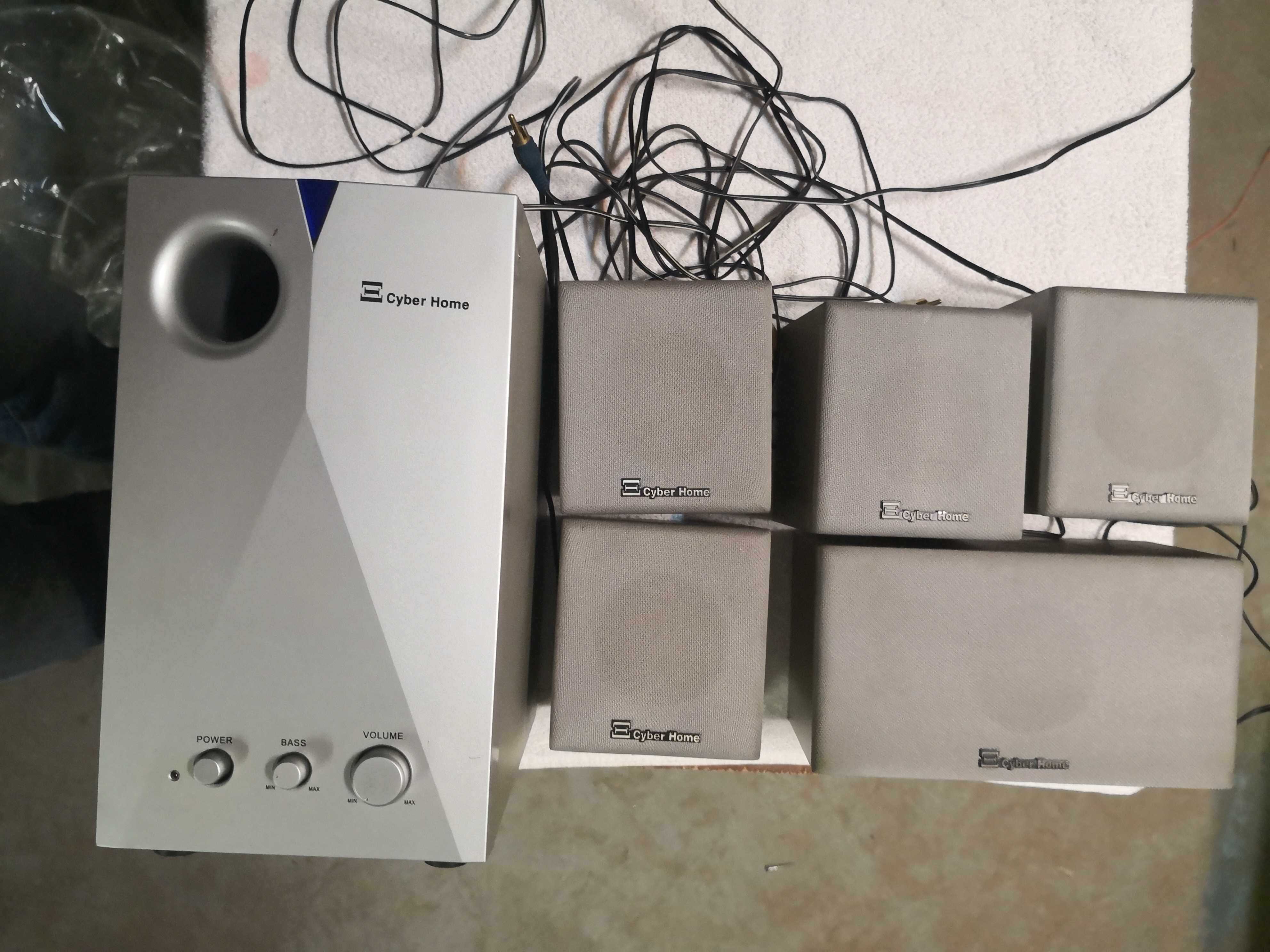 Sistema de conjunto de 6 colunas audio
