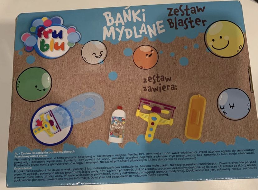 Bańki mydlane zestaw blaster