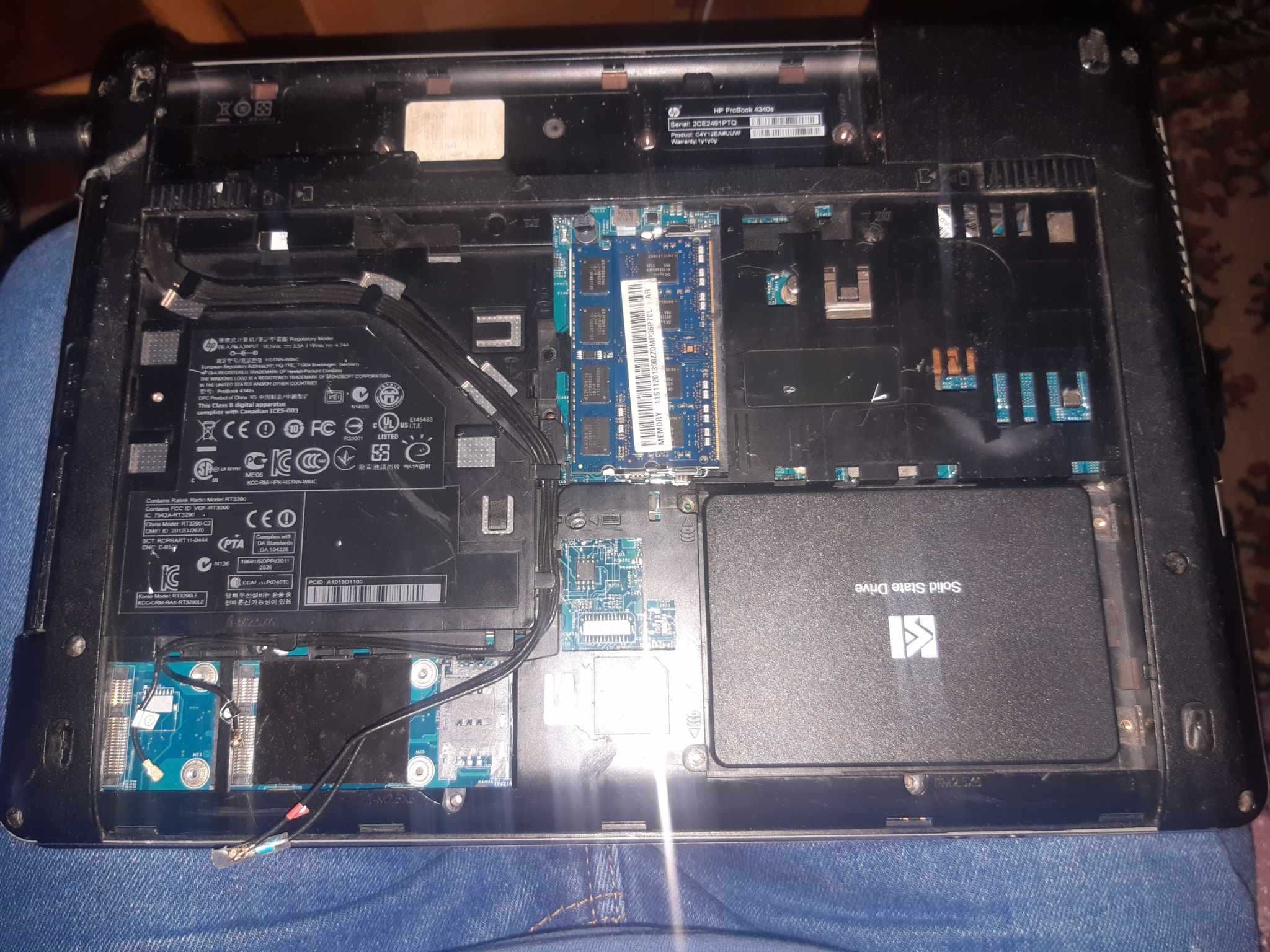 hp probook 4340s używany ale brakuje jemu części widać na zdiecju
