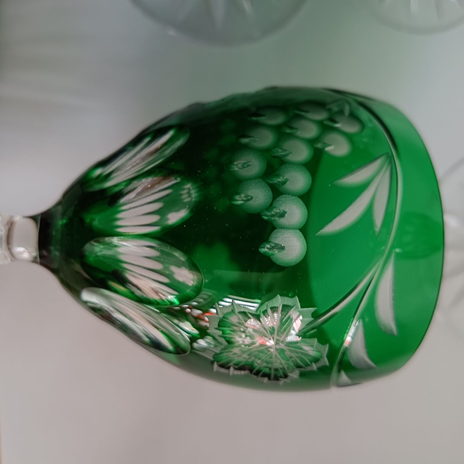 Remery szmaragdowe kieliszki 4 szt