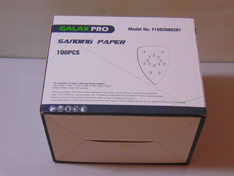 Papier ścierny na rzep Galax PRO 100 szt / 140x140x80
