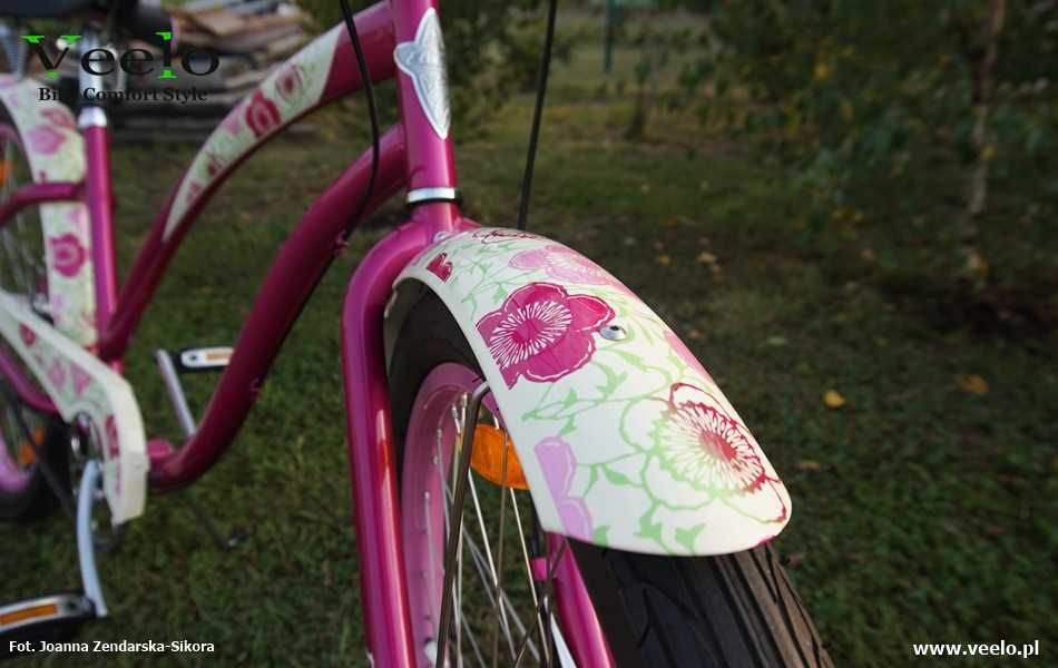 Rower Electra Cruiser Flowers Pink