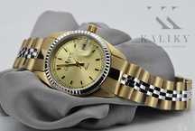 Złoty zegarek damski 14k 585 z bransoletą Geneve lw020ywdy&lbw010y K