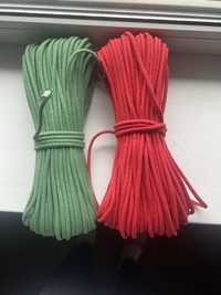 Шнур плетений бавовна 5 мм з осердям шнур плетенный хлопок