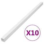 Osłona na kable Vidaxl 40x25 mm, 10 m, PVC, Biała