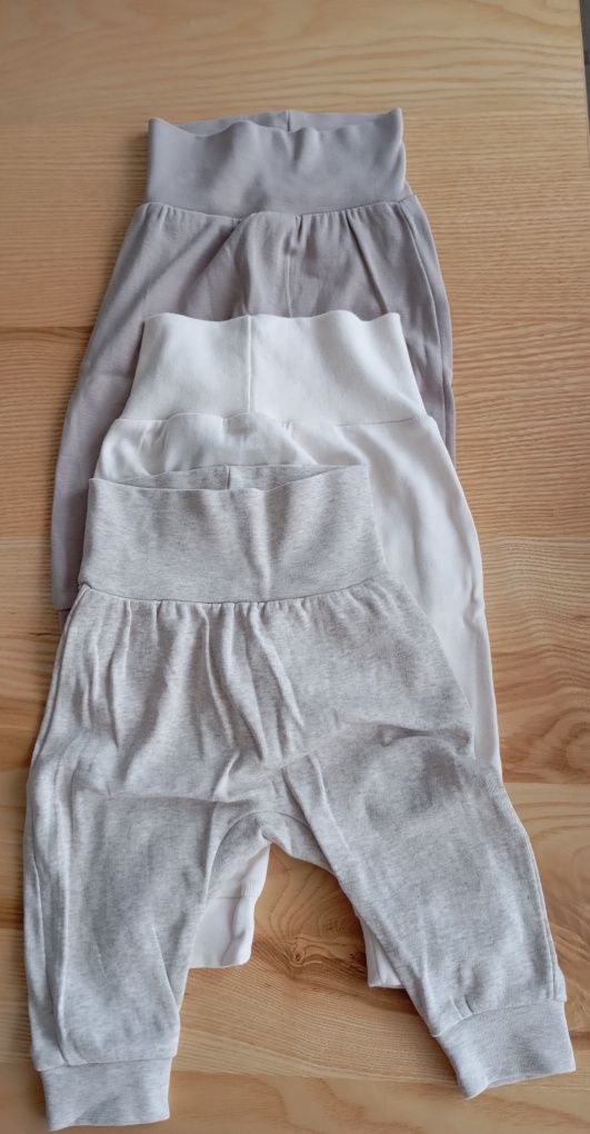 H and M 3 sztuki spodenki bawełniane dresy r.68