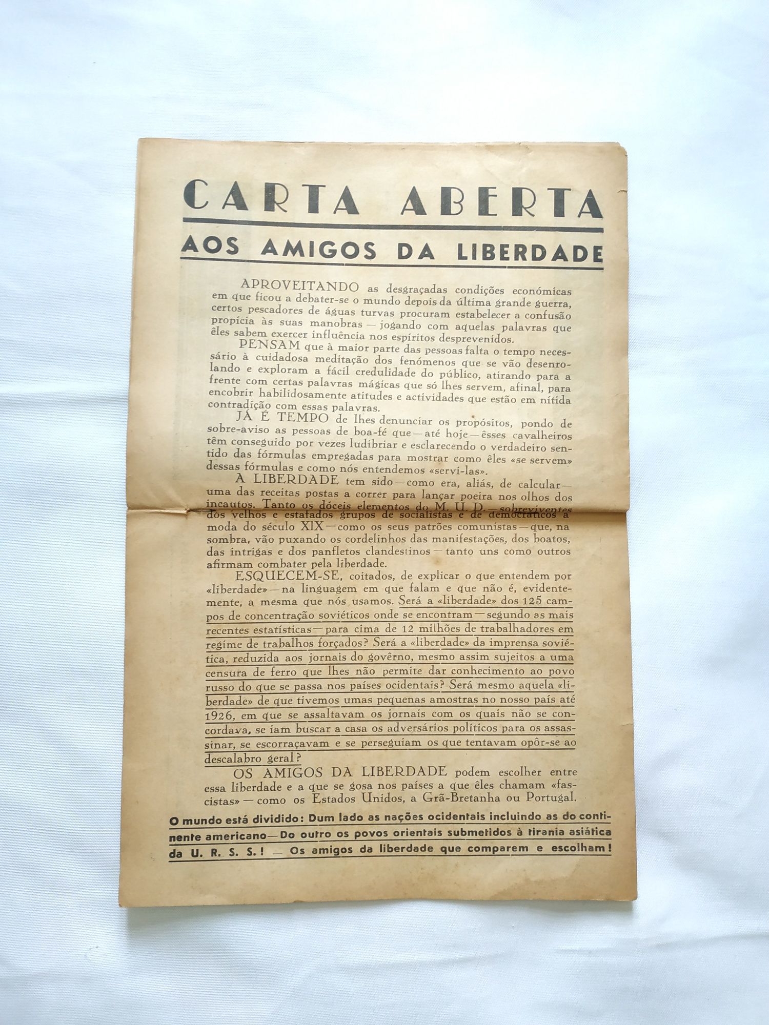 Legião Portuguesa Boletim de Janeiro de 1948