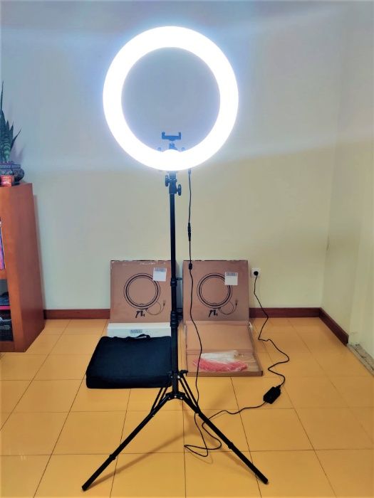 [NOVO] Ring Light Profissional [48 cm] Tripé Extensível [70 - 190 cm]