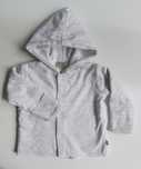 Nowa biała kurteczka bluza rozpinana w kropki Mizzle r. 68/74