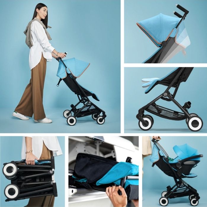 Carrinho CYBEX LIBELLE ultra compacto 0m a 4A ótimo para viagens