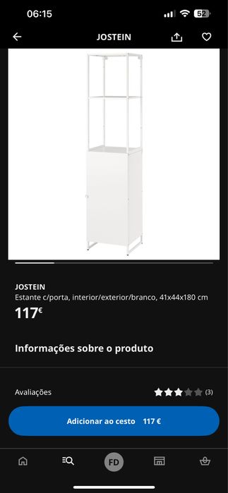 Estante Ikea JOSTEIN