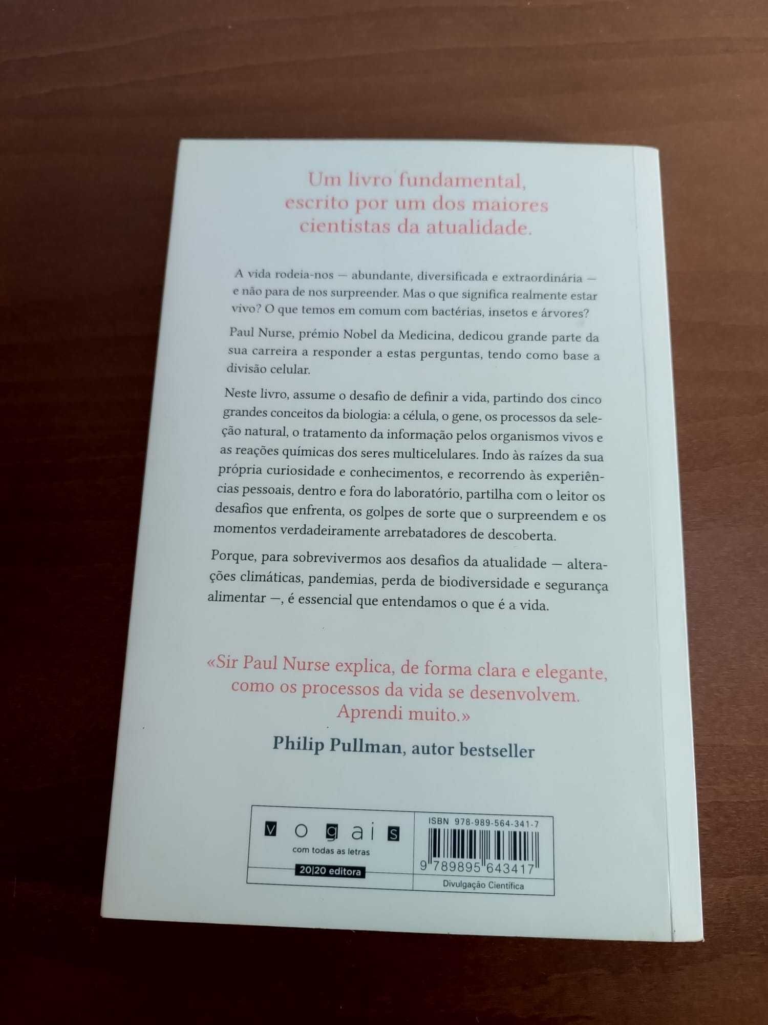 O que é a Vida? Compreender a Biologia em 5 lições de Paul Nurse