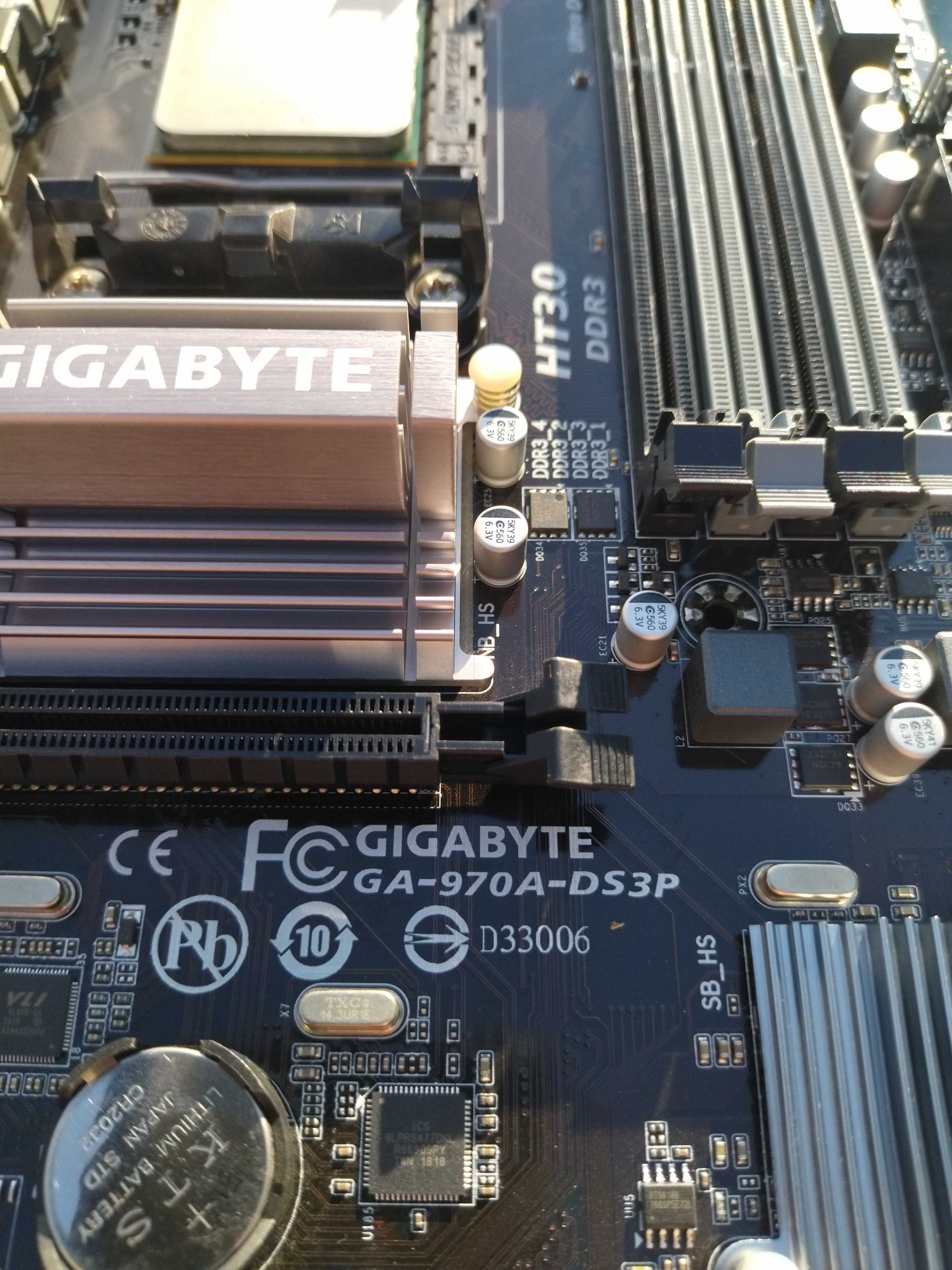 Комплект Gigabyte GA-970A-DS3P + AMD Phenom II X6 1075T(HDT75TFBK6DGR)