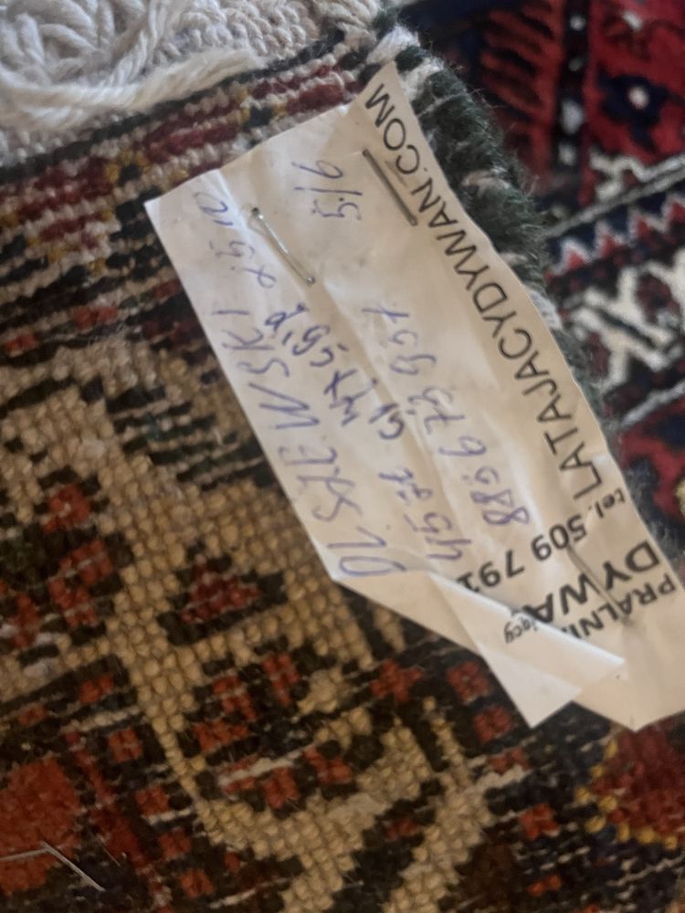 Dywan wełniany perski czerowony