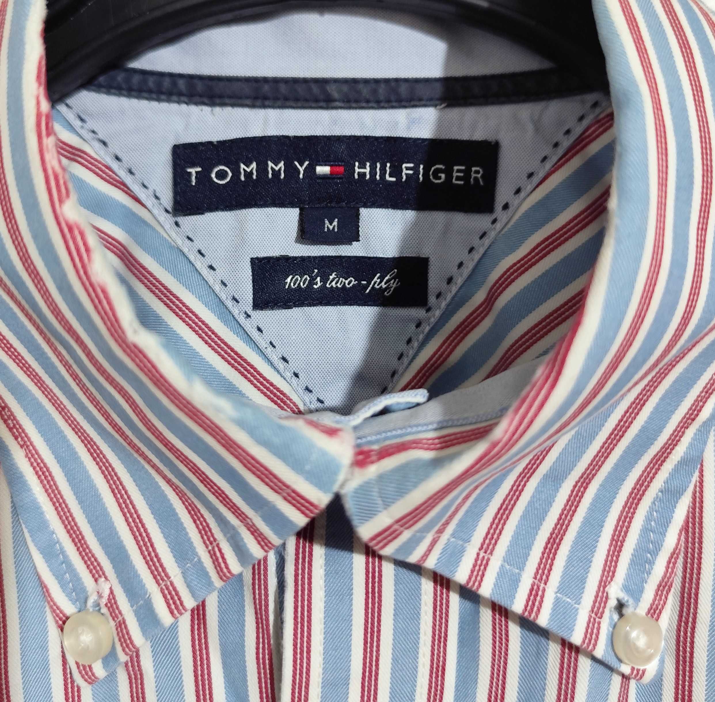 Męska Koszula W Paski Bawełniana Tommy Hilfiger |R. M