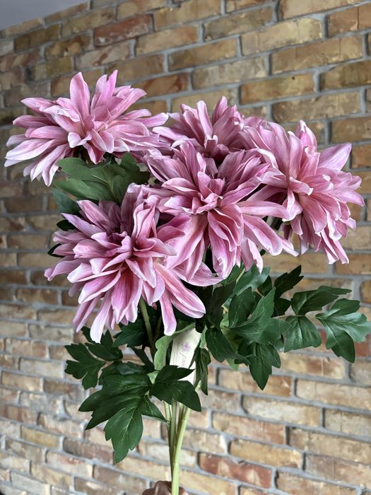 Chryzantema sztuczna 70cm 5 sztuk