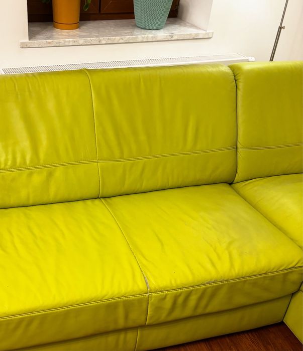 Kanapa skórzana z funkcja spania