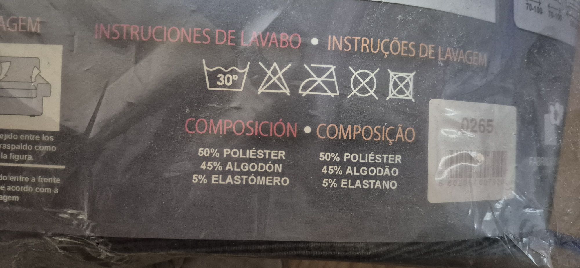Capa de sofá elástica, triple