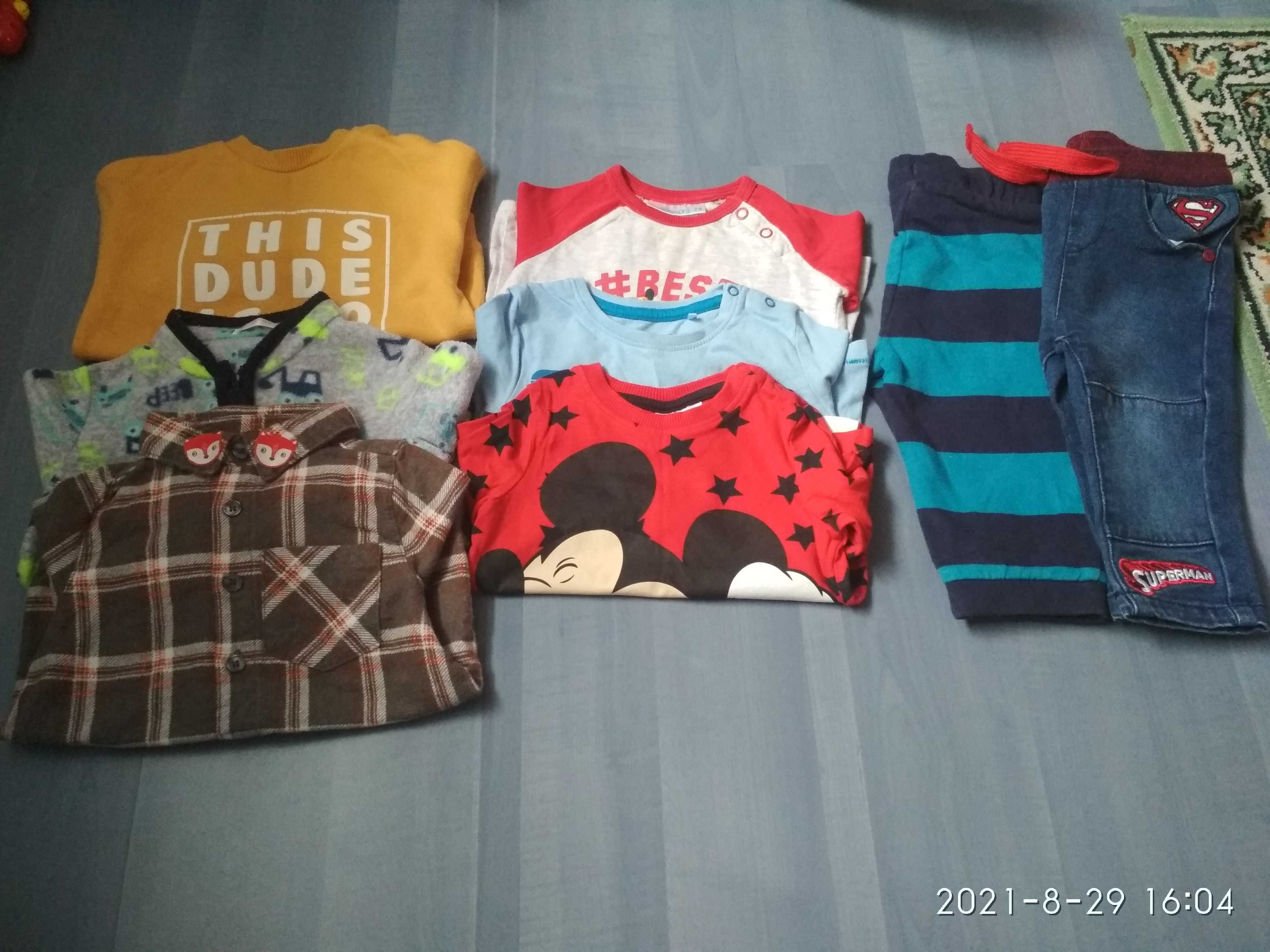 Ciuszki,wiosenne ubranka dla chłopca, rozmiar 56, 62 i 68 oraz 74, 80.