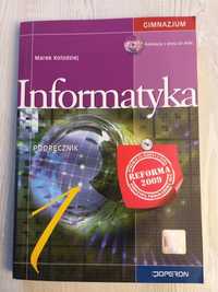 Podręcznik książka Informatyka 1 Operon Marek Kołodziej gimnazjum