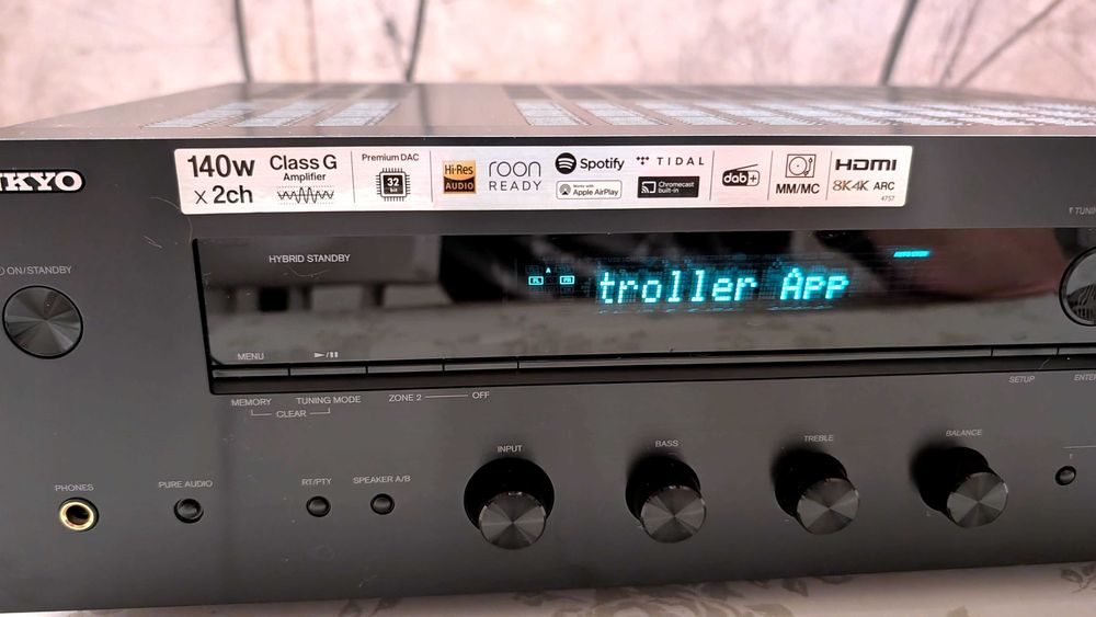 Amplituner Stereo ONKYO TX-8470 Czarny - rok gwarancji, stan sklepowy!