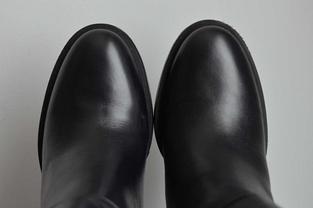 ZGRABNE kozaki ZARA na praktycznej platformie i wygodnym obcasie 38