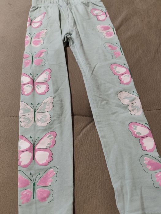 Legginsy dziewczęce 116 getry dziewczęce motyle motylki 116