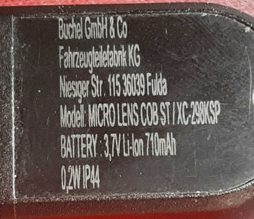 Задний фанарь Стоп-сигнал Büchel Micro Lens COB StopTech Германия