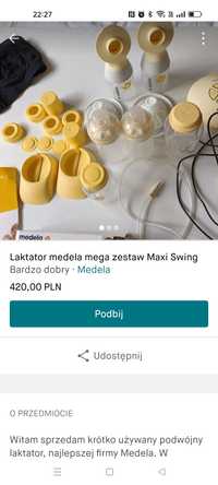 Laktator Medela podwójny Maxi Swing