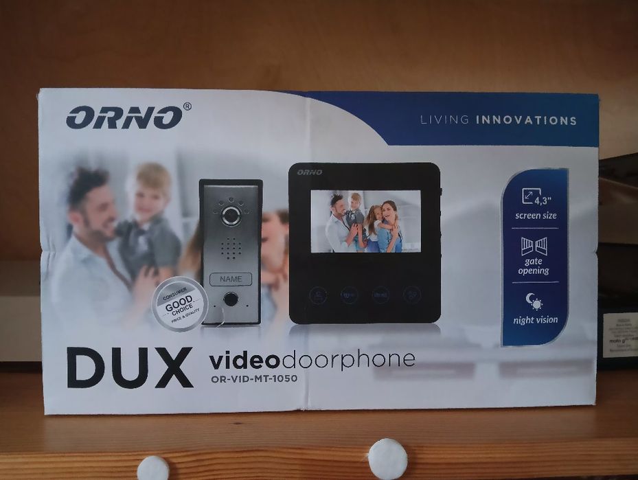 Wideodomofon z ekranem i 30m przewodu