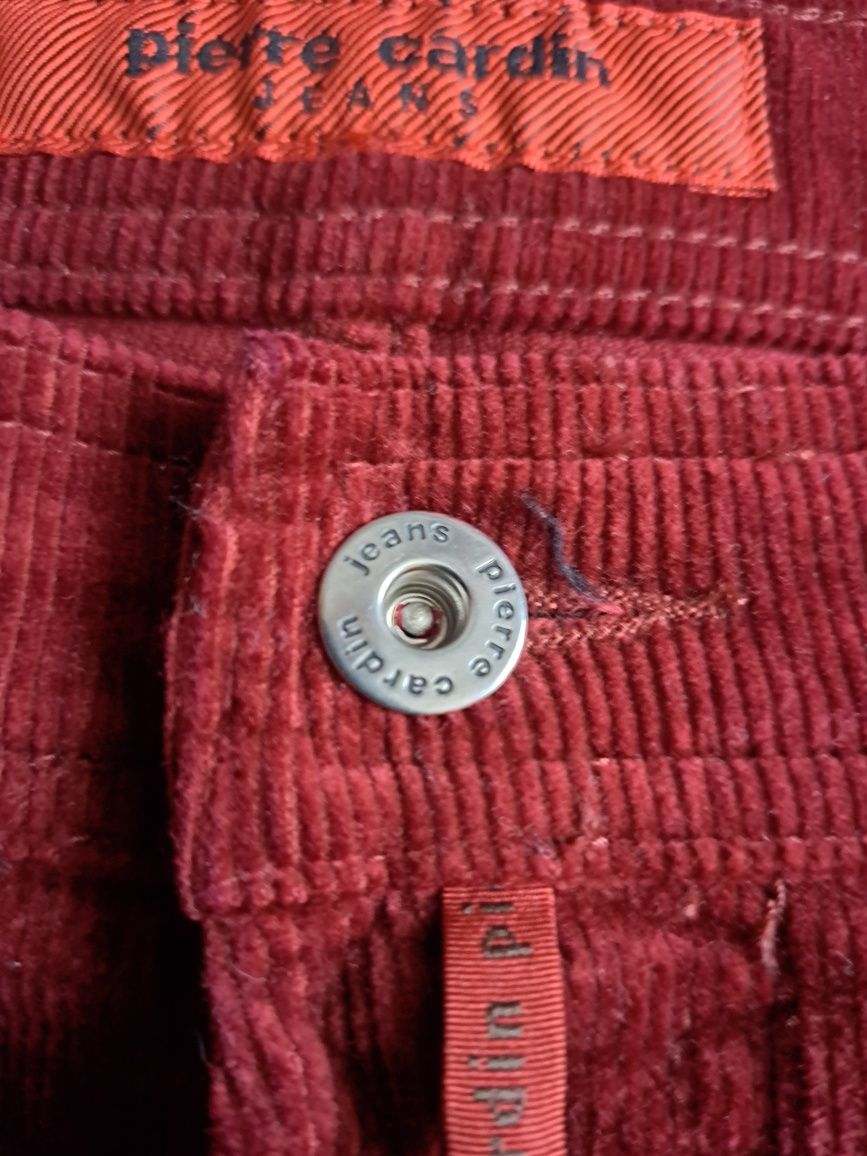 Spodnie burgundowe męskie Pierre Cardin