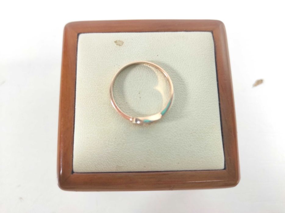 Delikatny ZŁOTY PIERŚCIONEK 585 r17 Loombard Lubawa Lombard