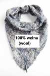 Chusta wełniana szal 100% wełna