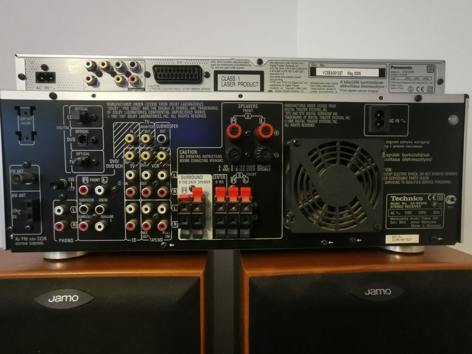 Zestaw stereo Technics,,Panasonic,Jamo