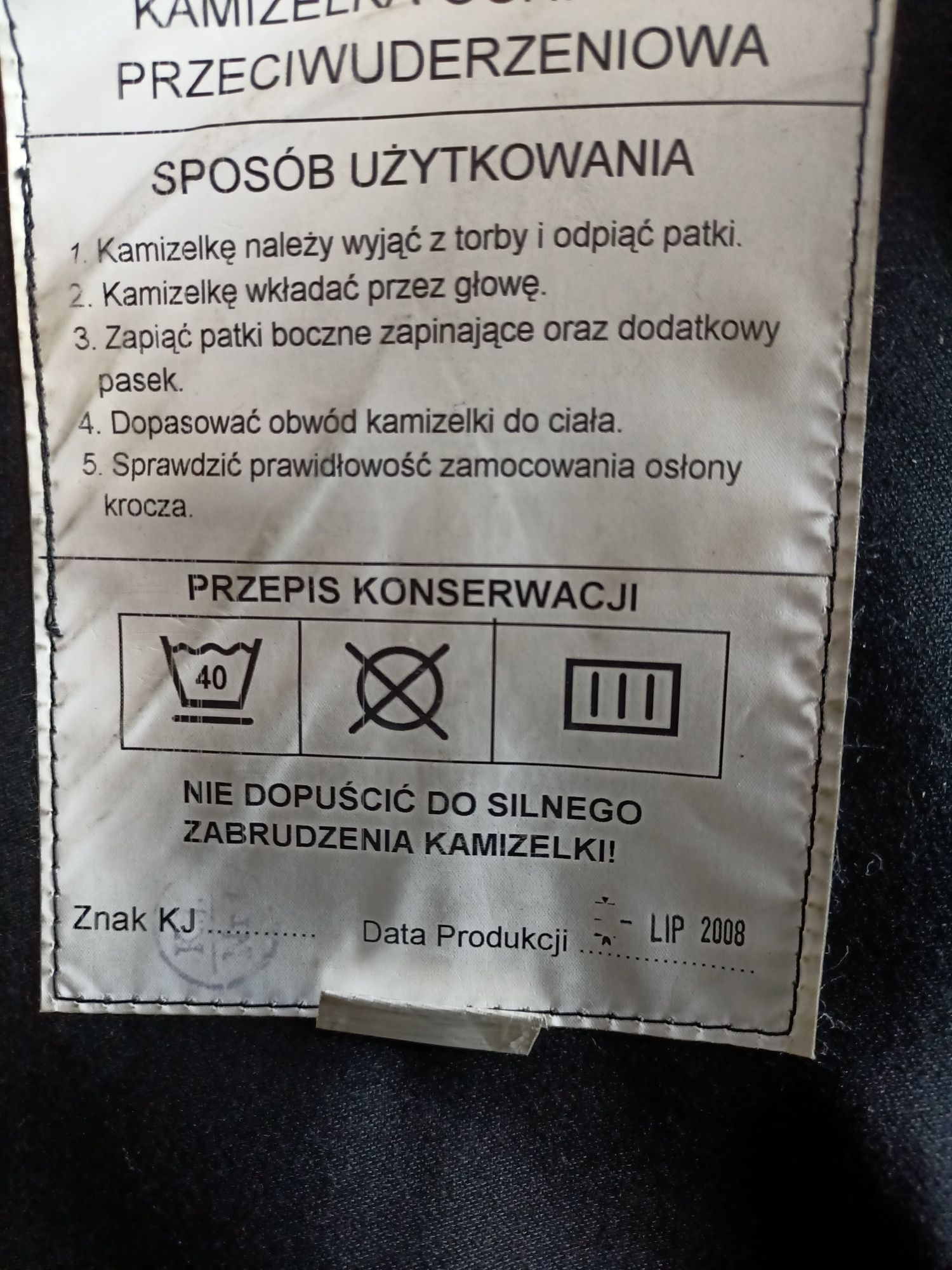 Ochraniacz PZ policja stary wzór