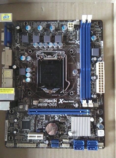 Материнская плата ASROCK H61M-DGS R2.0 Socket 1155 под восстановление