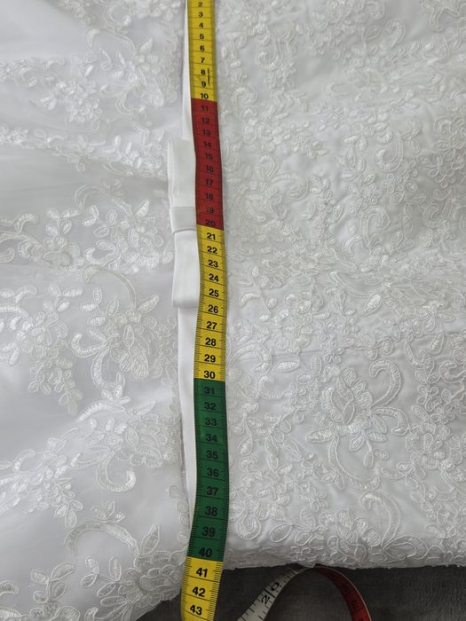 Suknia ślubna 7/8 śnieżna biel