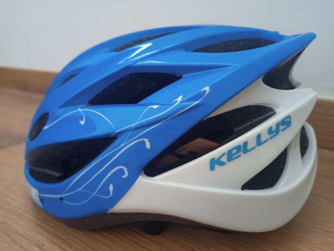 Kask rowerowy niebieski