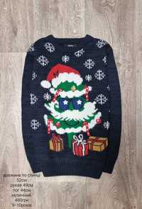 Новорічний светр кофта музичний next George 8-9років новогодний свитер