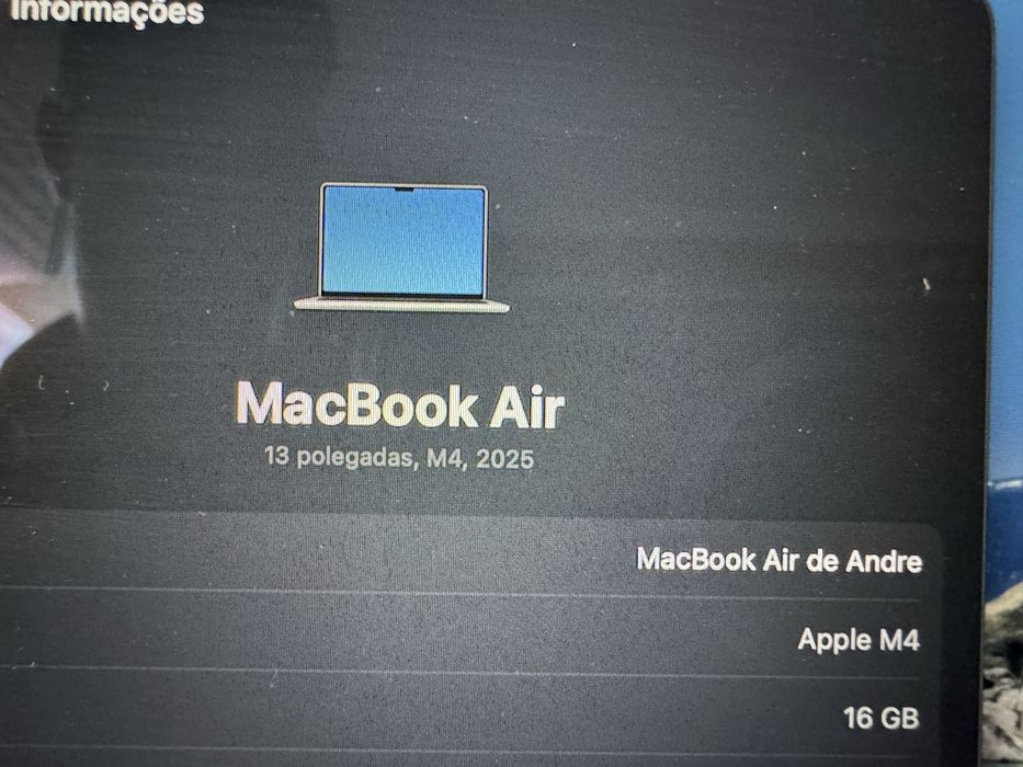 Macbook air m4 16gb 500g c/garantia