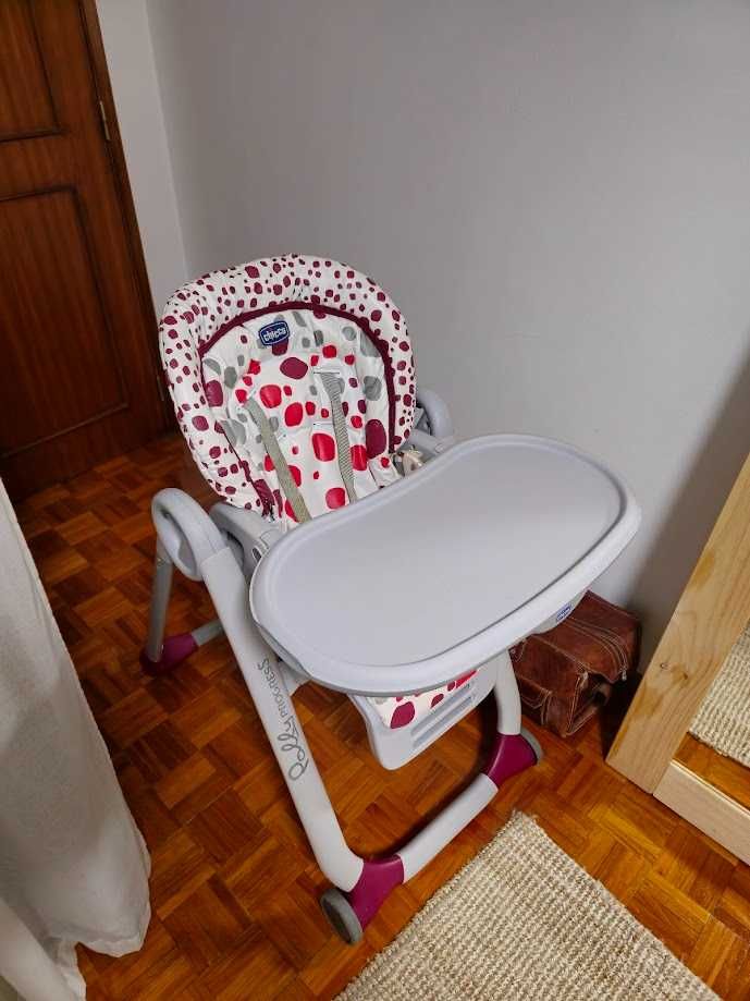 Cadeira de Alimentação CHICCO POLY PROGRESS 5 CHERRY