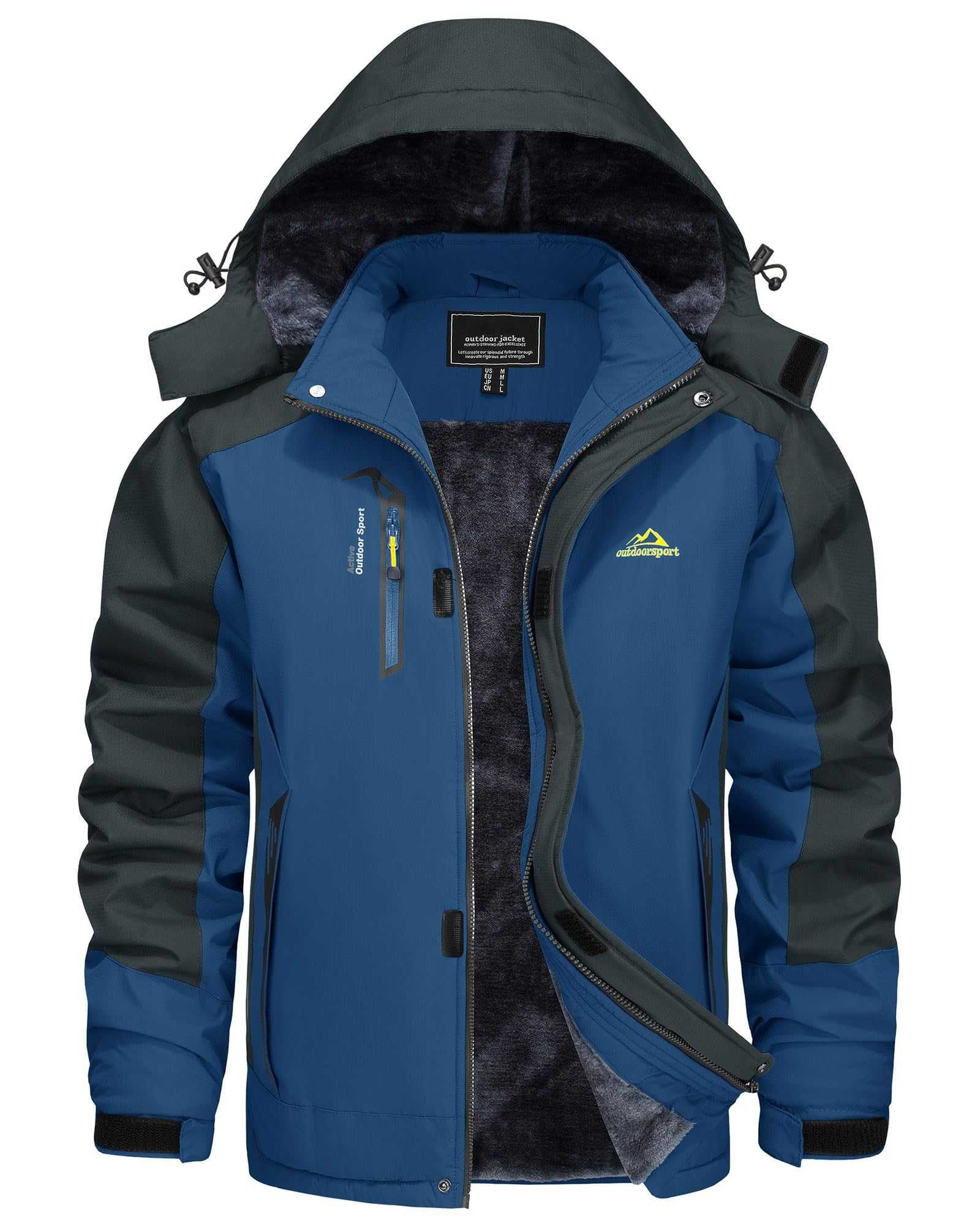 Nowa męska kurtka / parka / soft shell /zimowa /R-L / KEFITEVD !A1009!