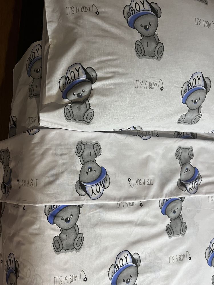 Шикарний комплект постільної білизни для дитячого ліжечка